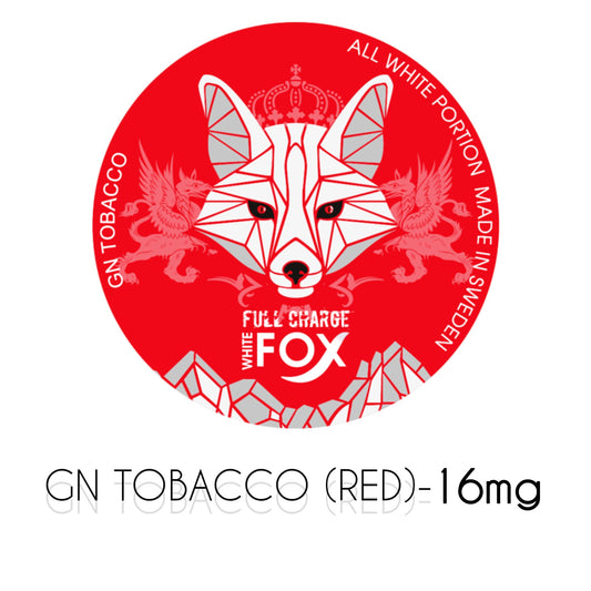 White Fox Tobacco Red nicotine pouches – rich tobacco flavor profile, UAE