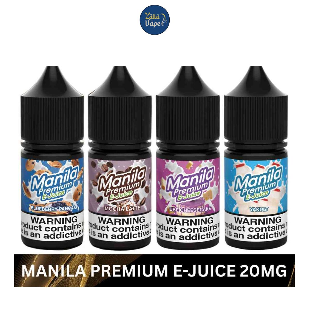 ManilaPremiumE-Juice20MgSaltNic30ml.jpg Manila Premium E-Juice 20Mg SaltNic 30ml in Dubai UAE - Image 1