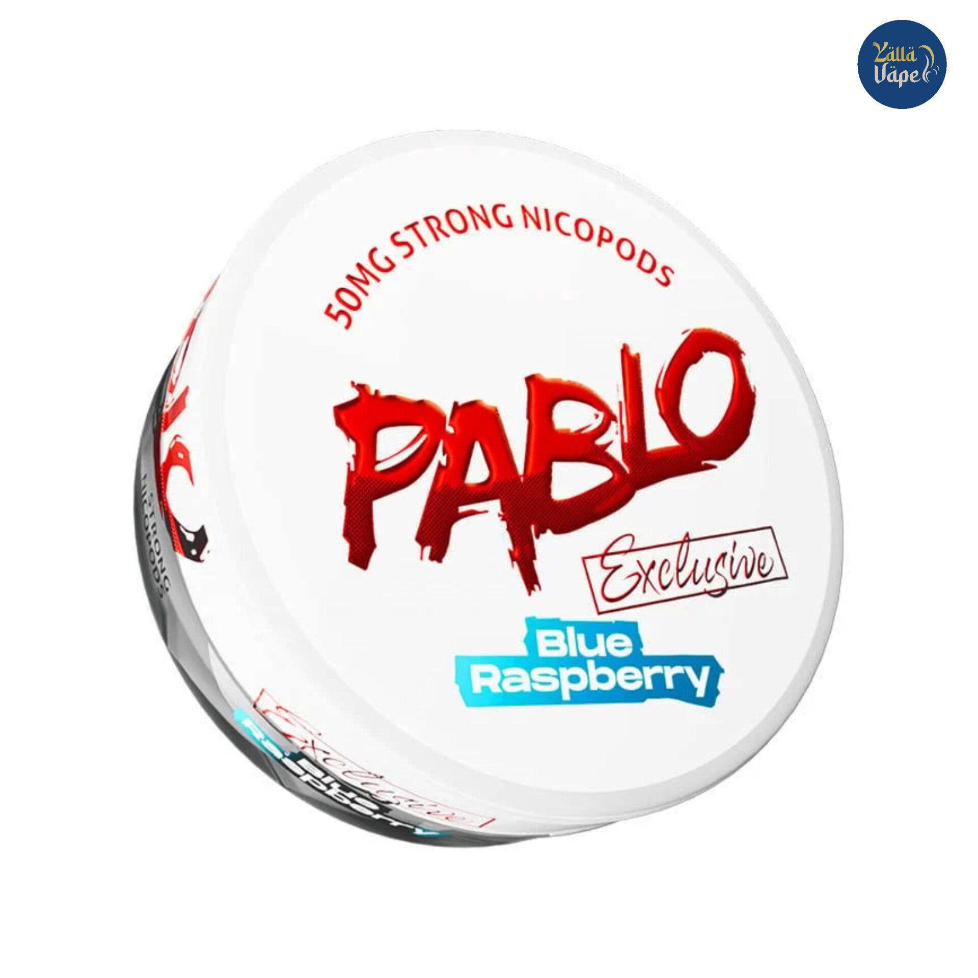 Pablo_Exclusive_Blue_Raspberry_50mg_Nicotine_Pouches.jpg PABLO Exclusive Blue Raspberry - 50mg - Image 1