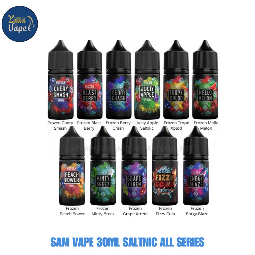 SAM_VAPE_30ml_Saltnic_All_Series.jpg SAM VAPE 30ml Saltnic All Series - Image 1