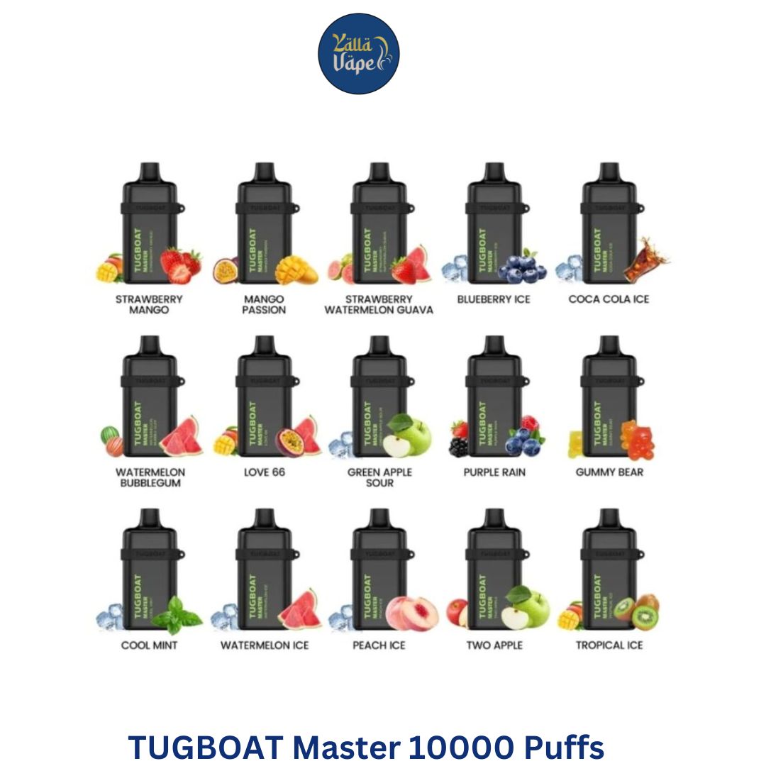 TUGBOATMaster10000Puffs.jpg TUGBOAT Master 10000 Puffs Disposable Vape in Dubai UAE - Image 1