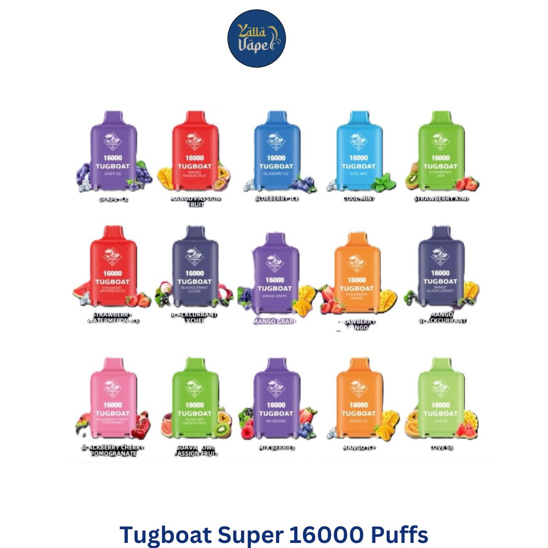 TugboatSuper16000PuffsUAEDUBAI.jpg Tugboat Super 16000 Puffs Disposable Pod in Dubai UAE - Image 1